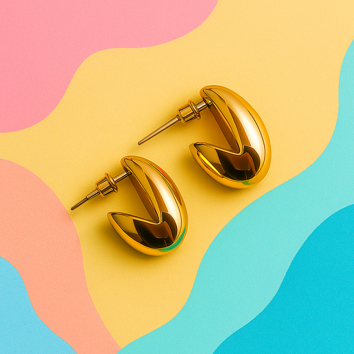 Dainty Gold Teardrop Earrings – Delicate Elegance with Lasting Shine